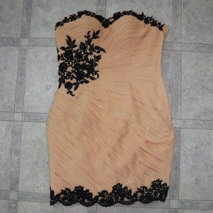 Handmade Custom Beaded Cocktail Mini Dress